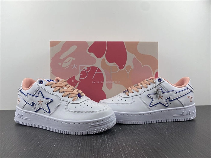Efficient A Bathing Ape Bape Sta BAPY White Pink 5329