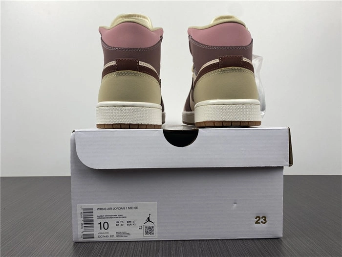Jordan1 Mid SE Dark Pony Smoky Mauve DO7440- Modern 3697