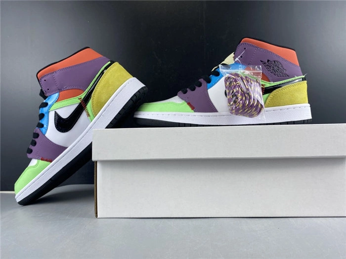 Jordan1 Mid SE Multi-Color CW1140- Unique 3755