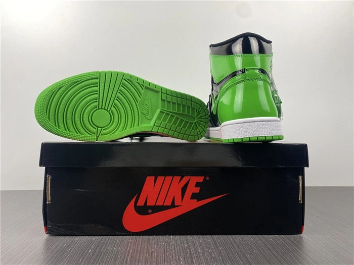 Jordan1 black green 555088- Unique 3609