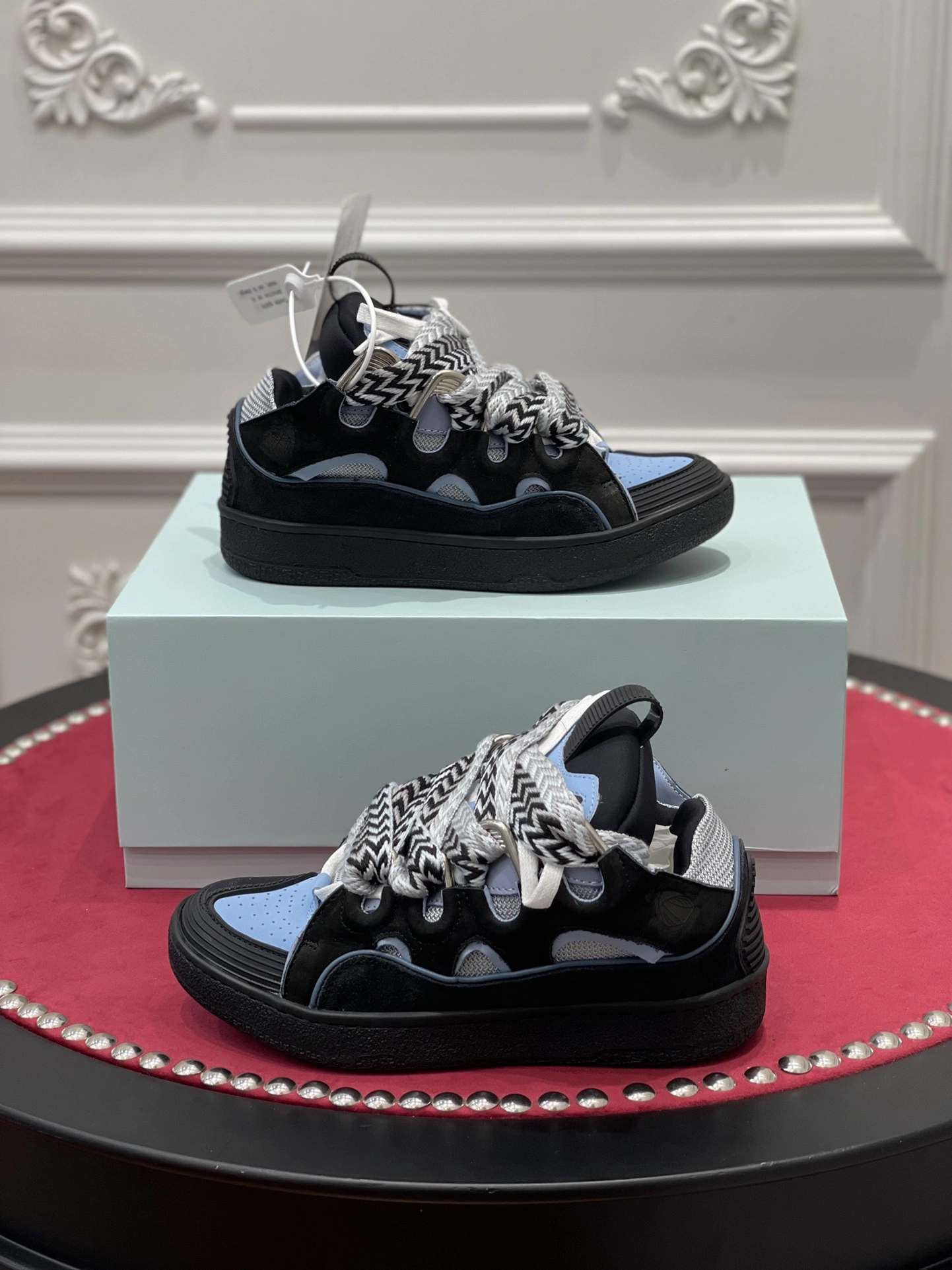 Timeless Lanvon Leather Curb Black Light Blue FM-SKRK11-DWSL-P 841