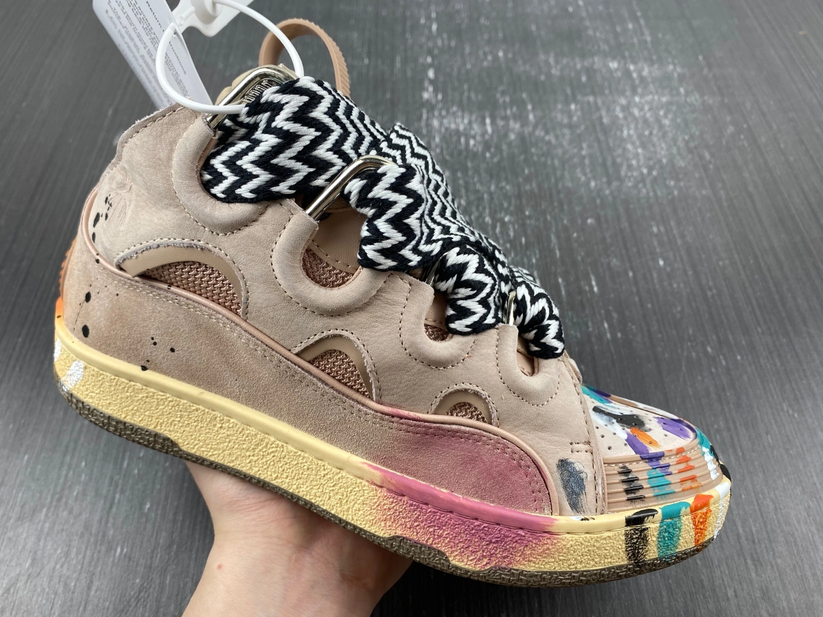 Lanvon Leather Curb Gallery Dept. Pale Pink Multi FW-SKDK02-DRGD-P22B5S MoistureWicking 853