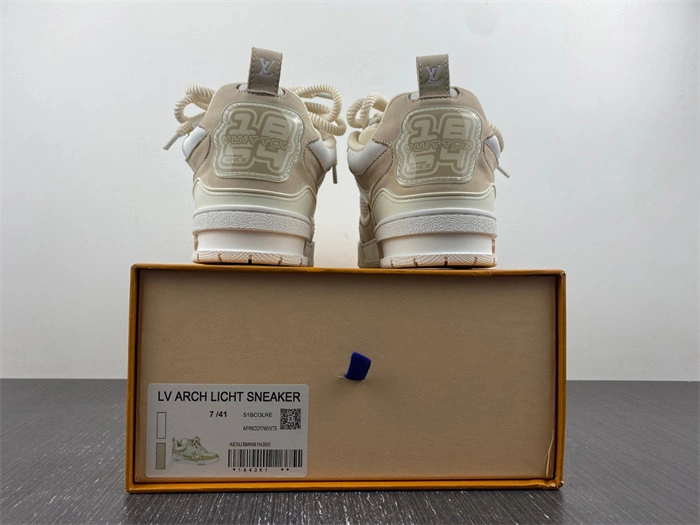 Flexible Luis Vitton LV Skate Sneaker Beige White 1AARQH 1708