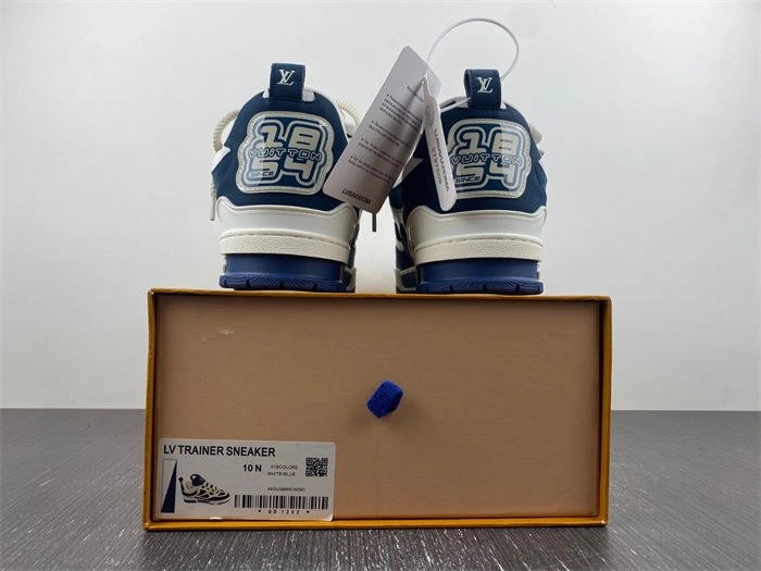 Luis Vitton LV Skate Sneaker Marine White 1AARRL FastDry 2139