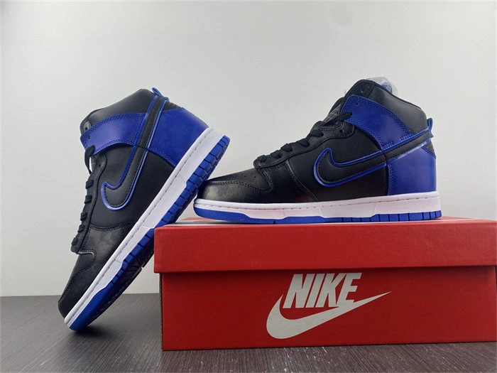 Lightweight Nike Dunk High SE Camo Black Royal DD3359- 4783