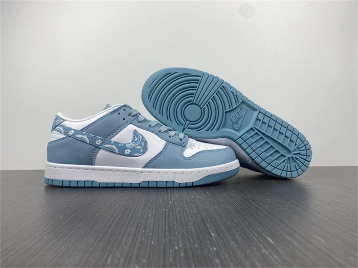 Nike Dunk Low Essential Paisley Pack Worn Blue DH4401- Sleek 4764