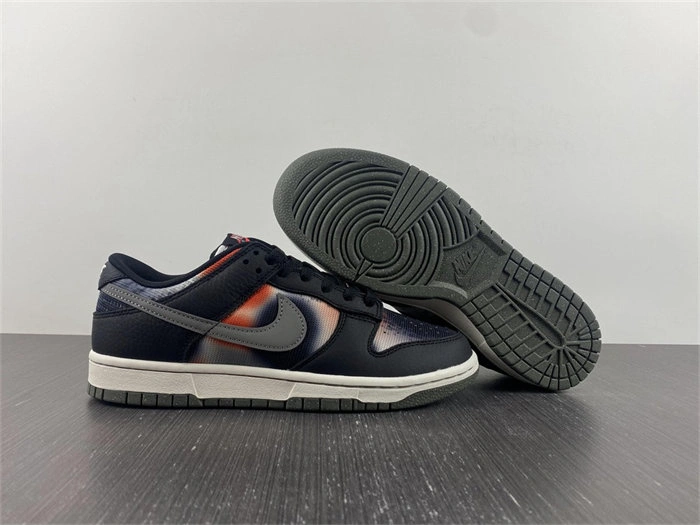 Popular Nike Dunk Low Graffiti Black Red DM0108- 4732