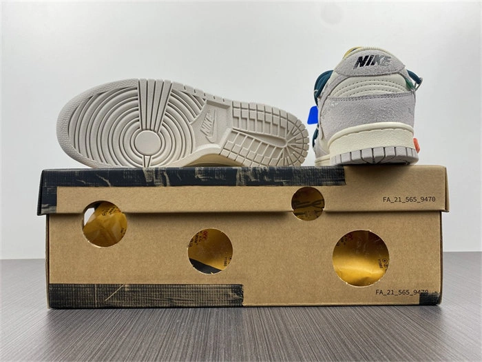 Tailored Nike Dunk Low Off-White Lot 16 DJ0950- 5058