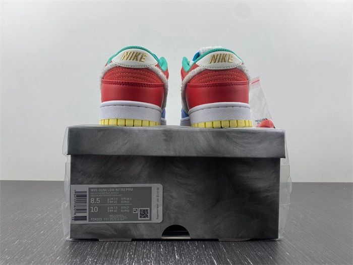 WaterResistant Nike Dunk Low Retro PRM Year of the Rabbit Blue Orange Cream FD4203- 4636