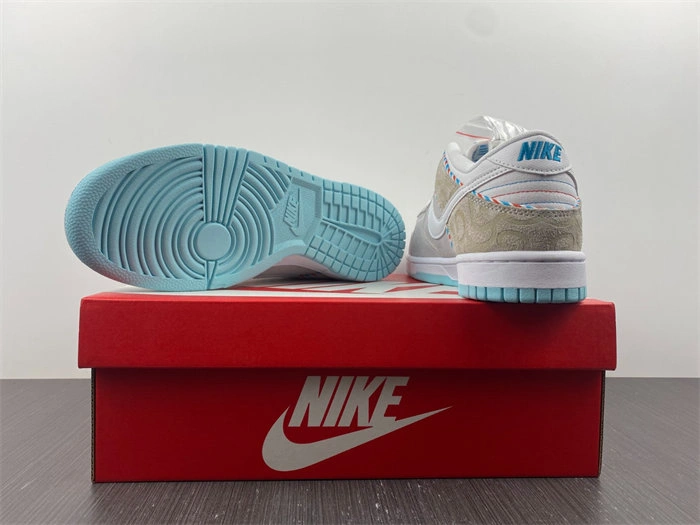 Functional Nike Dunk Low SE Barber Shop Grey DH7614- 4751