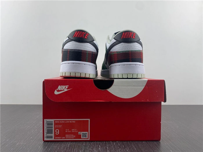 BestValue Nike Dunk Low Tartan Plaid DV0827- 4696