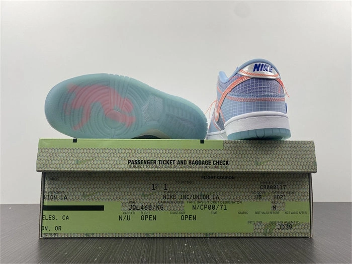 Nike Dunk Low Union Passport Pack Argon DJ9649- OdorResistant 4738