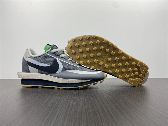 Popular Nike LD Waffle sacai CLOT Kiss of Death 2 Cool Grey 5227