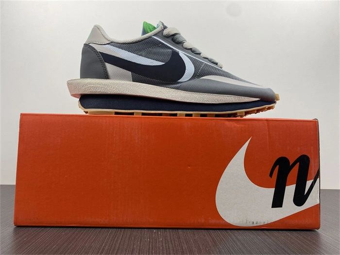 Popular Nike LD Waffle sacai CLOT Kiss of Death 2 Cool Grey 5227