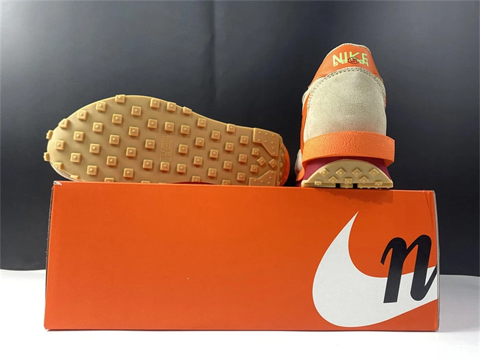 Stretchable Nike LD Waffle sacai CLOT Kiss of Death Net Orange Blaze 5232
