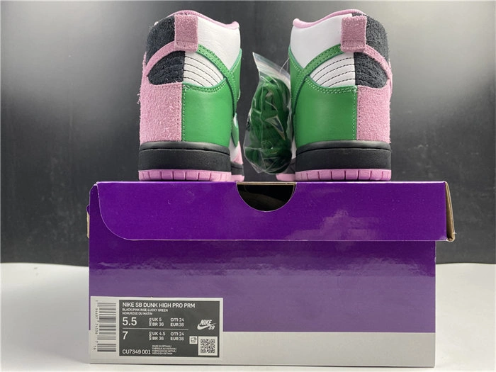 Vibrant Nike SB Dunk High Invert Celtics CU7349- 4888
