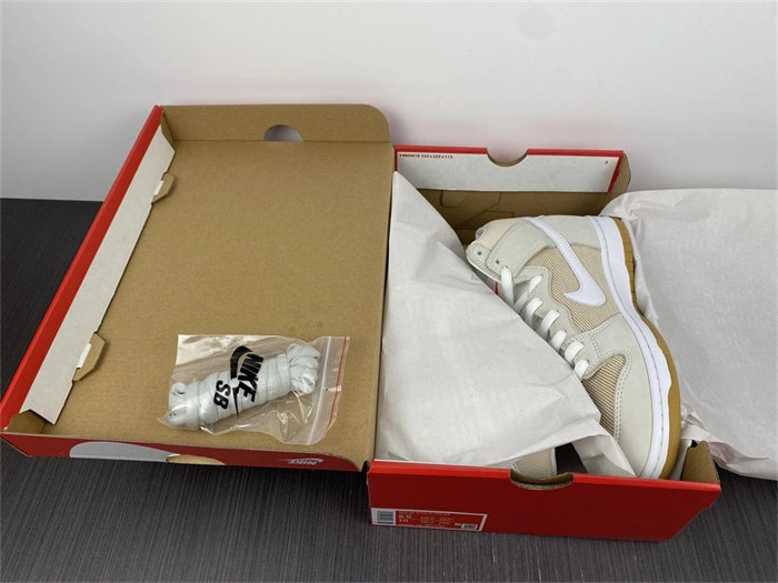 Durable Nike SB Dunk High Pro ISO Orange Label Unbleached Natural DA9626- 4830