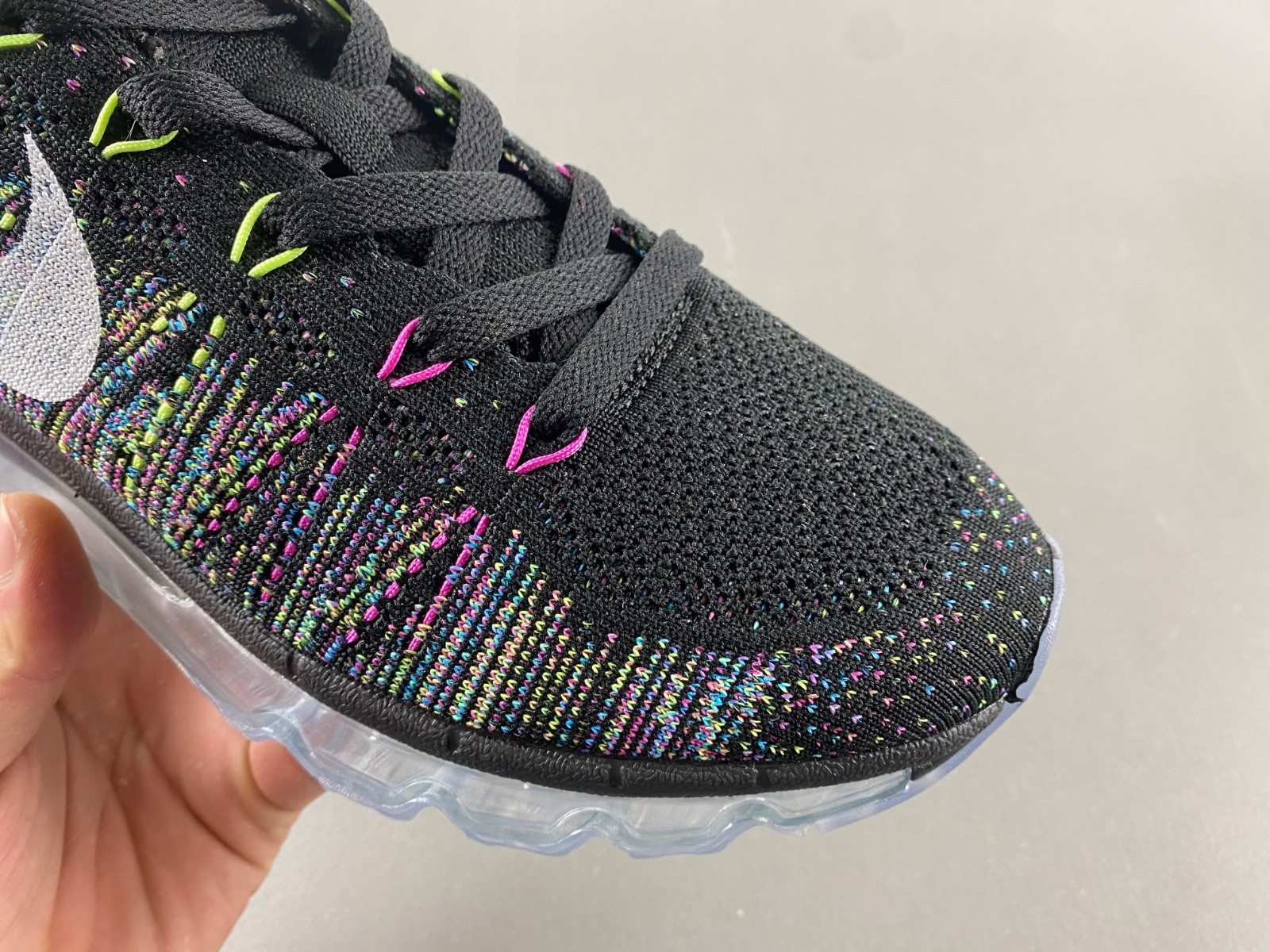 Nike Flyknit Air Max Black Multi-Color Men