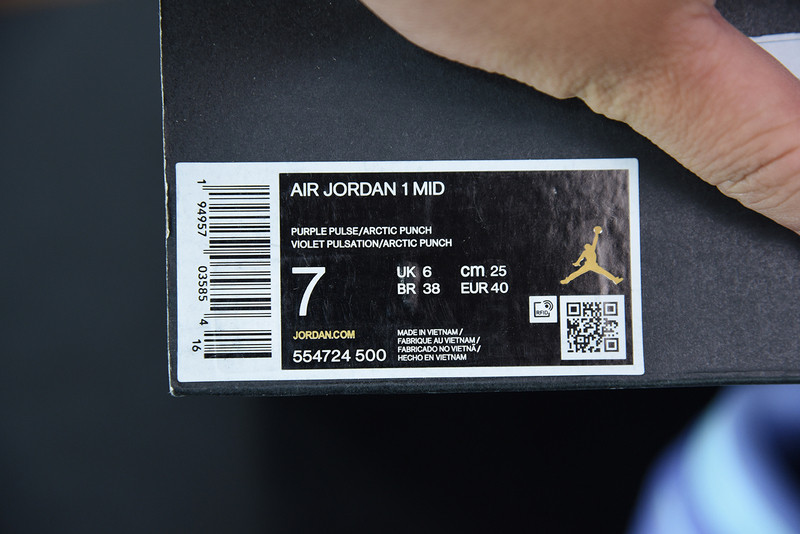 AIR JORDAN 1 MID “PURPLE PULSE” 554724-500