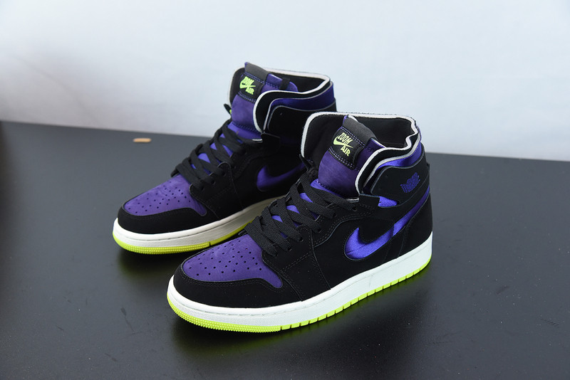 AIR JORDAN 1 HIGH ZOOM AIR CMFT BLACK COURT PURPLE LEMON VENOM CT0979-001