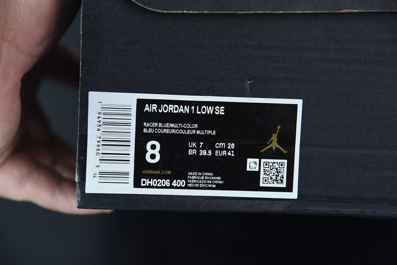 AIR JORDAN 1 LOW BLACK BLUE WHITE DH0206-400