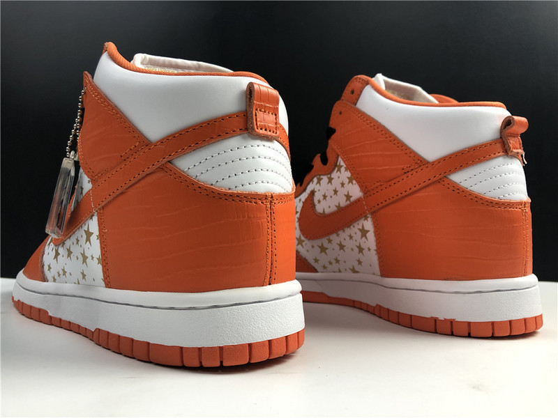 Svp*me x nike dunk high pro sb orange 307385-181