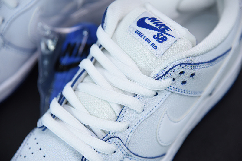 nike sb dunk low preM1vm white game royal cj6884-100