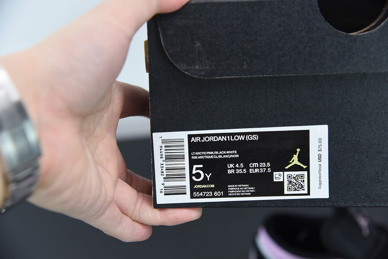 AIR JORDAN 1 LOW LIGHT ARCTIC PINK 554723-601