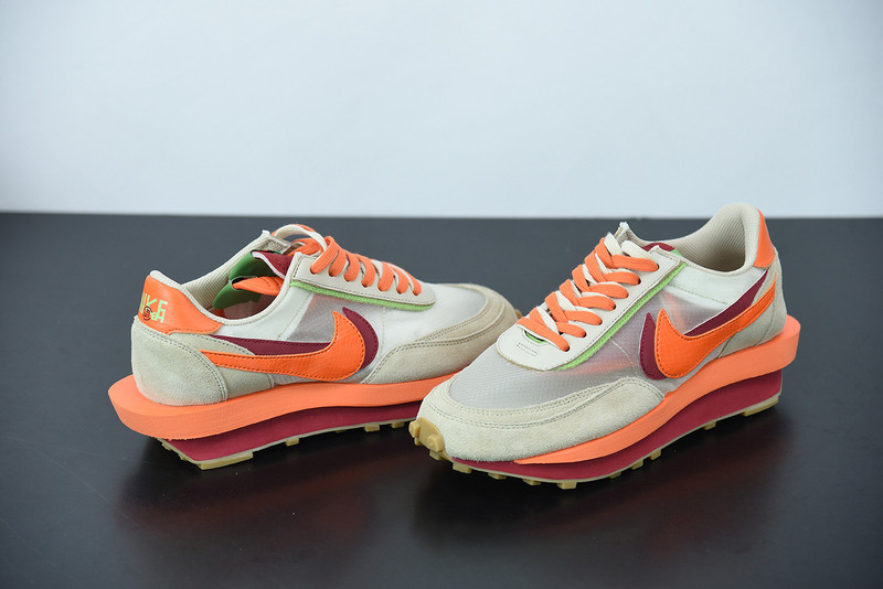 NIKE LDV WAFFLE CLOT SACAI NET ORANGE BLAZE DH1347-100