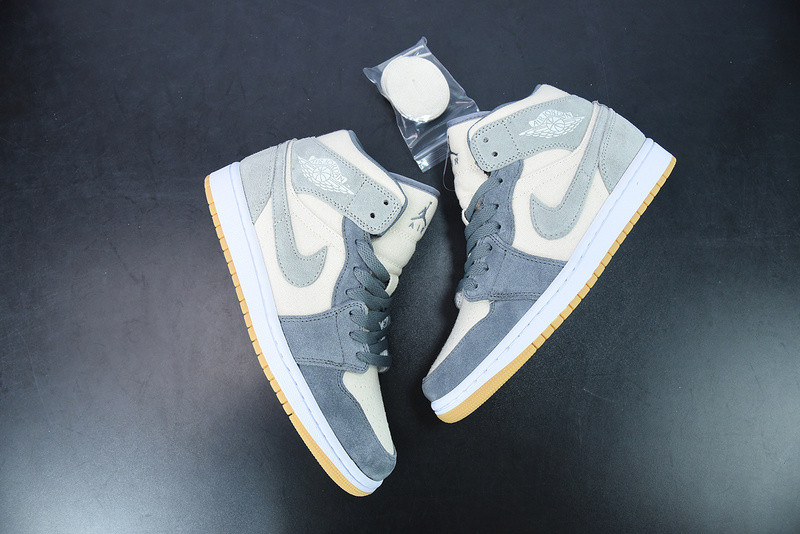 AIR JORDAN 1 MID SE COCONUT MILK PARTICLE GREY DN4281-100