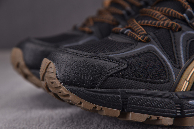 As1cs gel‑kahana 8 retro wear‑resistant trail black brown 