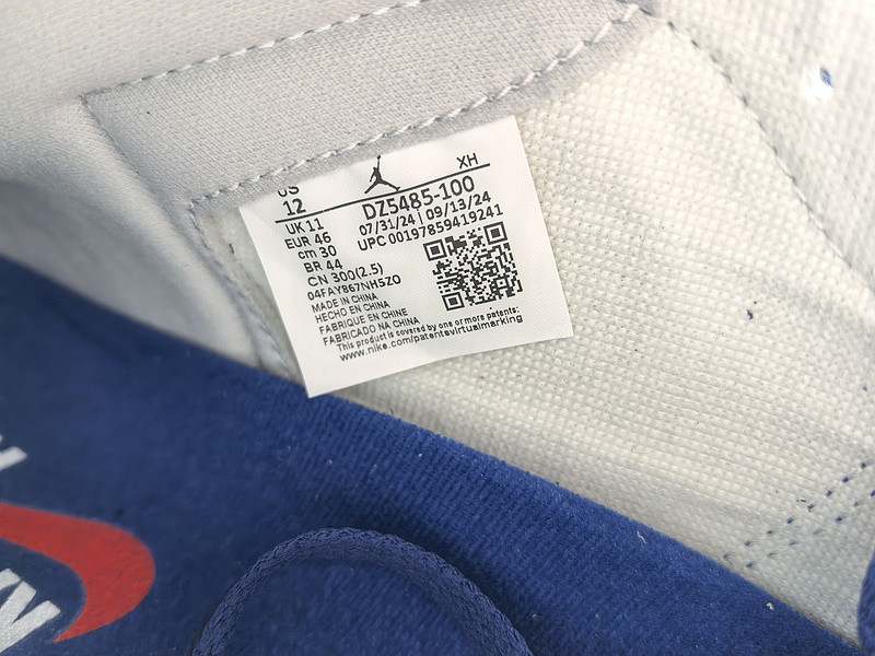 Air Jordan 1 High OG "White/Deep Royal Blue" DZ5485-100