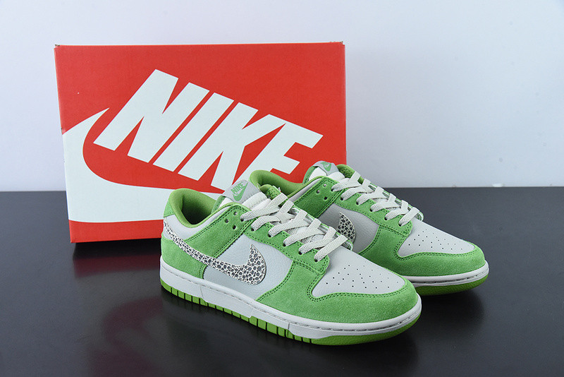 nike dunk low safari swh “Ch10rophyll” dr0156-300