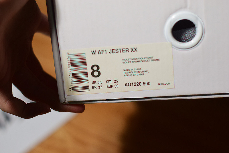 NIKE AIR FORCE 1 LOW JESTER “VIOLET MIST”（W） AO1220-500