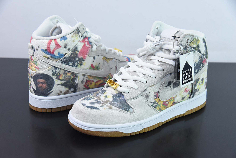 Svp*me x nike sb dunk high rammellzee fd8779-100