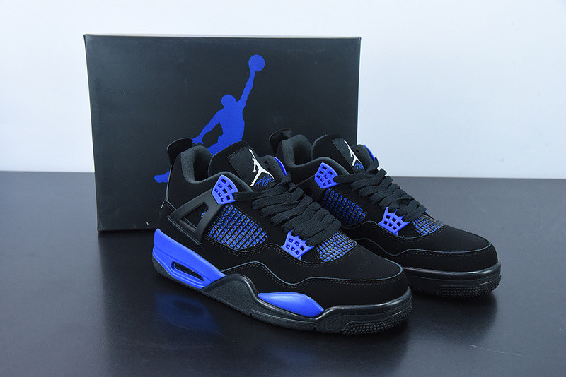 AIR JORDAN 4 RETRO BLACK GAME ROYAL CT8527-018