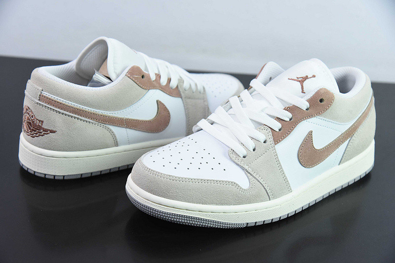 Air Jordan 1 Low Light Bone Archaeo Brown HF1567-200