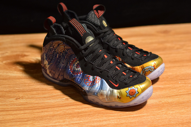 NIKE AIR FOAMPOSITE ONE LNY QS "LUNAR NEW YEAR 2018" AO7541-006