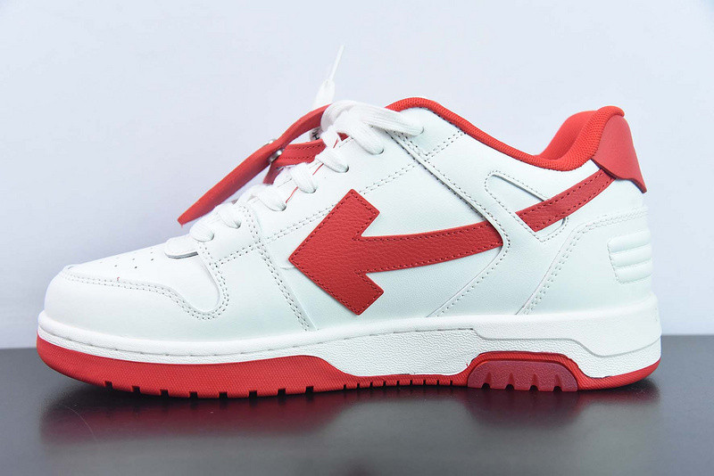 OF™ C/O VIRGIL ABLOH OUT OF OFFICE LOW-TOP LEATHER SNEAKERS ‘OOO“