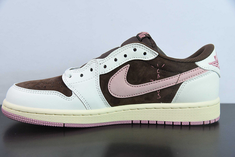 travis scott x air jordan 1 low og “dark pony/pink oxF0rd” dz4137-206