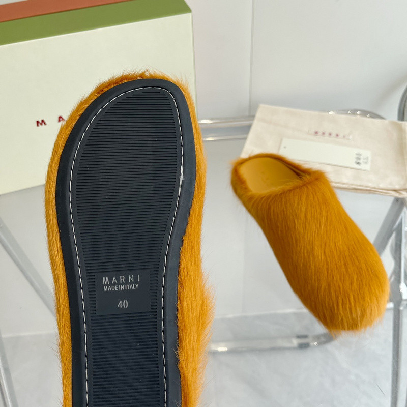 Ma*n1 calf hair slippers
