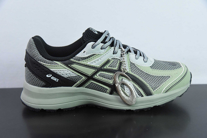As1cs jog 100 s lightweight low tops non-slip gray green 1201a715-020