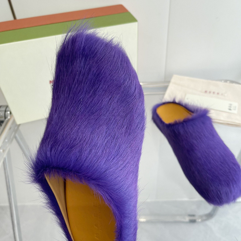 Ma*n1 calf hair slippers