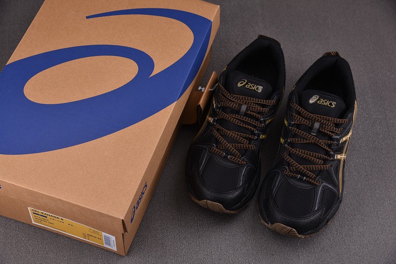 As1cs gel‑kahana 8 retro wear‑resistant trail black brown 
