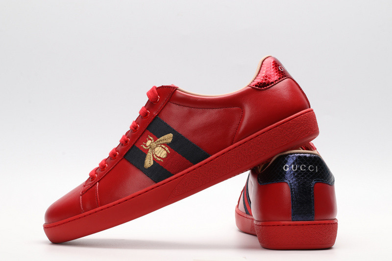 G*u*i ace embroidered low-top sneaker