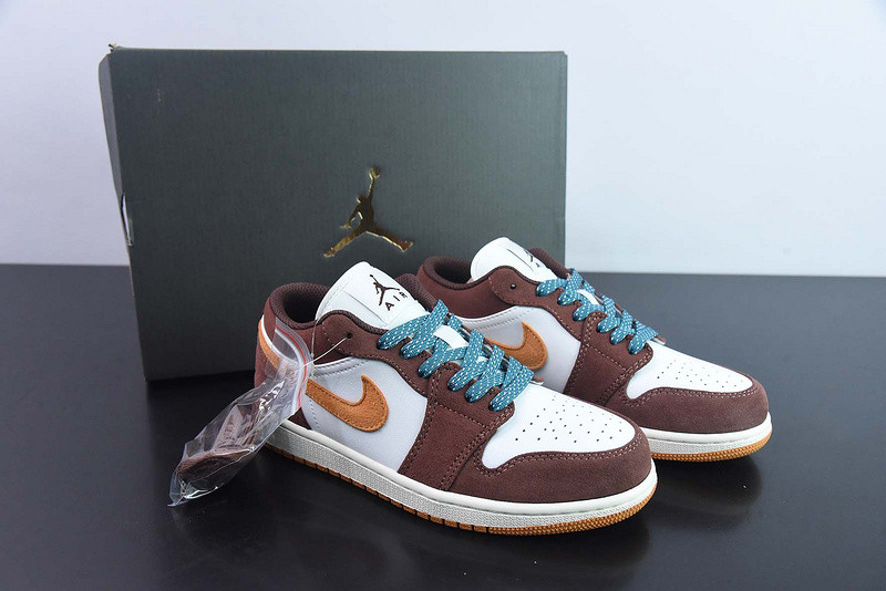 Air Jordan 1 Low GS Cacao Wow Geode Teal FB2216-200