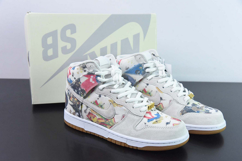 Svp*me x nike sb dunk high rammellzee fd8779-100