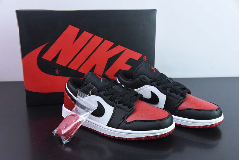 Air Jordan 1 Low Bred Toe 553558-161