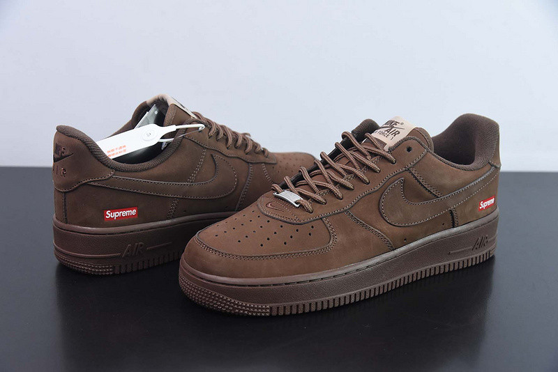 Svp*me x nike air force 1 low baroque brown cu9225-200