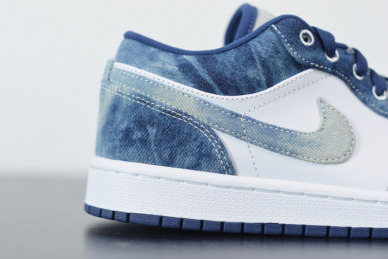 air jordan 1 low “washed De*1m” cz8455-100